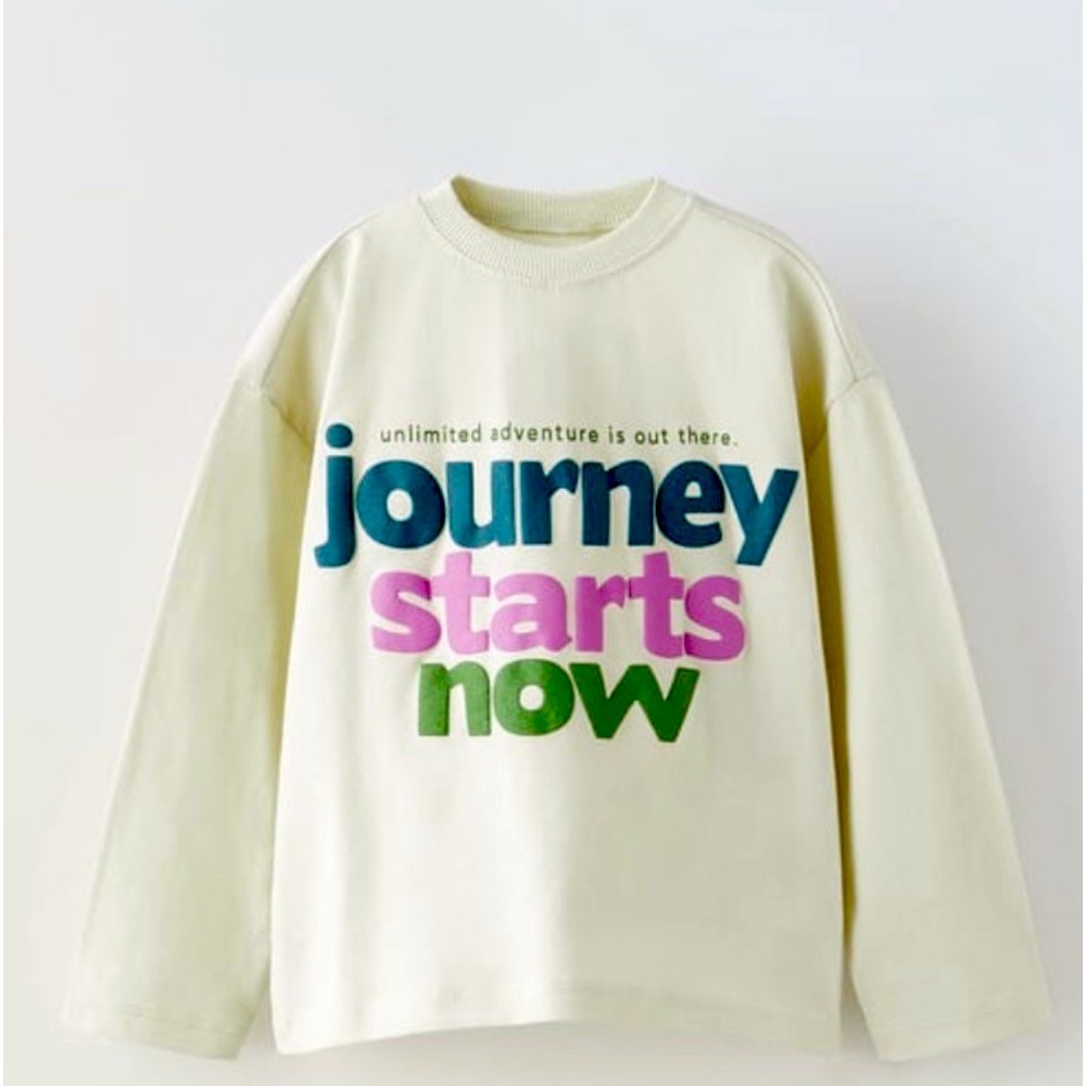 NWT Zara Baby Adventure Journey Long Sleeve top 9-12mo